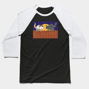 Cats on a Fence Baseball T-Shirt